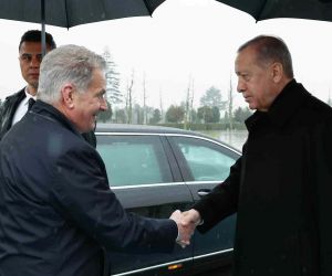 Cumhurbaşkanı Erdoğan, Finlandiya Cumhurbaşkanı Sauli Niinistö ‘yü resmi törenle karşıladı