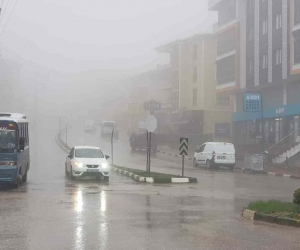Karabük’te sağanak ve sis etkili oluyor