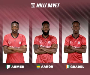 Sivasspor’da 3 futbolcuya milli davet