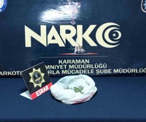 Karaman’daki uyuşturucu operasyonunda 1 tutuklama
