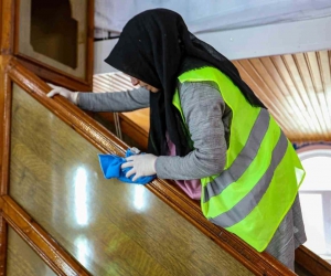 Van’da Ramazan öncesi cami temizliği