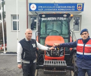 Çalınan traktör Konya’da bulundu