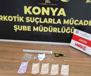 Konya’da iş yerine uyuşturucu baskını: 1 tutuklama