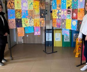 Hisarcık 15 Temmuz Şehitleri Anadolu Lisesinde ebru sanatı etkinliği