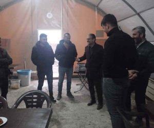 Başkan Suer TOKİ şantiyesinde işçilerle iftar yaptı