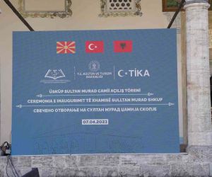 TİKA tarafından restore edilen Üsküp Sultan Murat Camii törenle açıldı