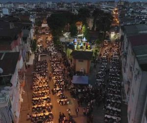 Nazilli Belediyesi’nden Aydoğdu Mahallesi’nde 5 bin kişilik iftar