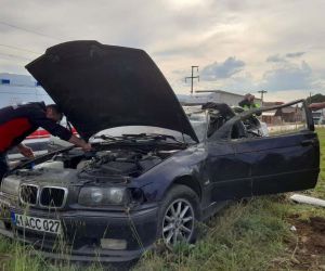 Erbaa’da trafik kazası: 2 yaralı
