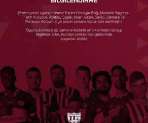 Bandırmaspor’da, 7 futbolcu kadro dışı