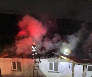 Erbaa’da tek katlı evde yangın çıktı