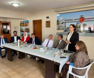 AK Parti’li vekil adayları Atik ve Alagöz, Kartal’da sanayi esnafını ziyaret etti