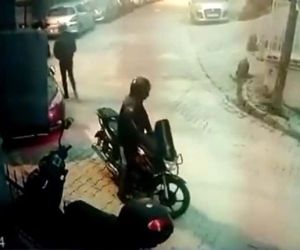 Kağıthane’de soğuk kanlı motosiklet hırsızları kamerada