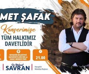 Ahmet Şafak Nevşehirlilerle buluşacak