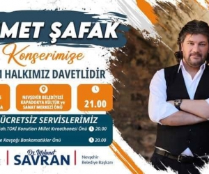 Ahmet Şafak Nevşehirlilerle buluşuyor