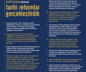 Bakan Bozdağ: “Son 21 yılda kadın hakları ve kadına yönelik şiddetin önlenmesi konularında tarihi reformlar gerçekleştirdik”