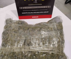 Bursada polislerden kaçmaya çalışan sürücünün üzerinde 824 gram esrar ele geçirildi
