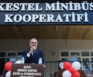 Kestel Minibüs Kooperatifi yeni yüzüyle hizmete açıldı