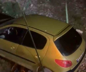 Köpeğe çarpmamak için manevra yaptı, şarampolden uçtu