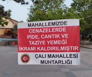 Bursa’nın bu mahallesinde cenazelerde yemek ikramı kaldırıldı