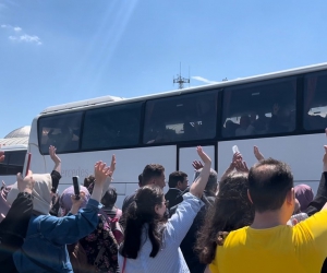Bursa’da ilk hac kafilesi dualarla yola çıktı