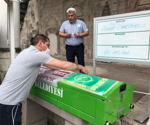 Tokatspor flaması tabutuna örtüldü