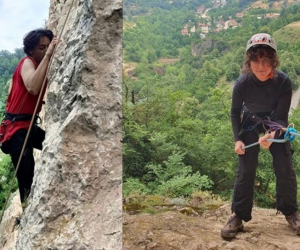 İnegöllü dağcılar Oylat kayasına tırmandı
