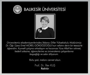 Öğretim görevlisi Dr. Emel Morel Gökgözoğlu vefat etti