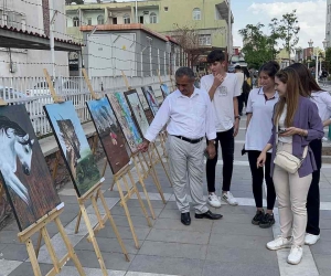 Silopi’de öğrenciler resimlerle çevre kirliliğine dikkat çekti
