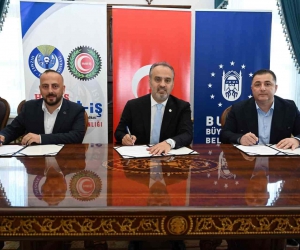 Bursa Büyükşehir Belediyesi ve BUSKİ işçileri için toplu sözleşme imzalandı