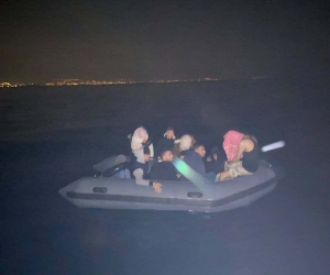 Aydın’da 10 düzensiz göçmen kurtarıldı