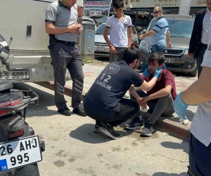 İnegöl'de çalınan motosikletini buldu, ardından hastanelik oldu