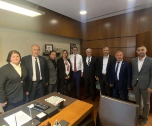 Başkan Şahin, Milletvekili Dönmez’i makamında ziyaret etti