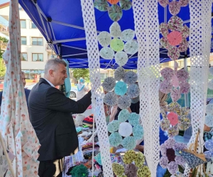 Bahar Şenliğinde el emeği göz nuru ürünler sergilendi