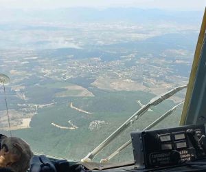 İzmir’de orman yangını: 5 helikopter, 2 uçak bölgede