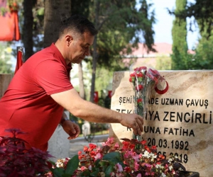 Başkan Yücel şehitleri ve kimsesizleri unutmadı