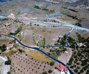 Karadere ve sarıkız mahalleleri asfaltlandı