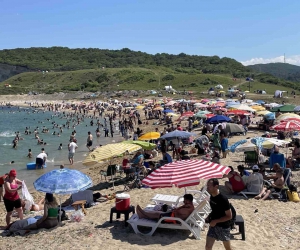 Kırklareli plajlarında bayram tatili yoğunluğu