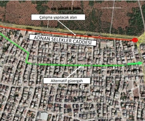 Adnan Selekler Caddesi beş gün trafiğe kapalı