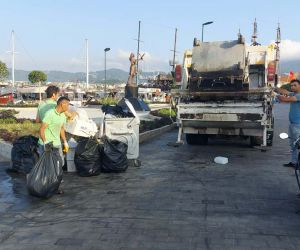Marmaris’te bayram tatili boyunca 3 bin 192 ton atık toplandı