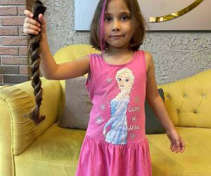6 yaşındaki Bilge’nin saçları kanserli hastalara saç olacak
