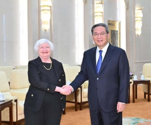 ABD Hazine Bakanı Yellen, Çin Başbakanı Li ile bir araya geldi