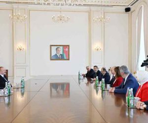 Aliyev, TBMM Başkanı Kurtulmuş’u kabul etti