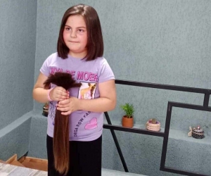 7 yaşındaki Bengü, lösemi hastaları için saçlarını bağışladı