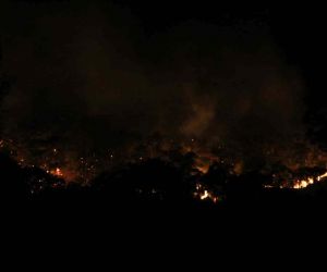 Antalya’nın gözde turizm merkezi Kemer’deki orman yangını devam ediyor