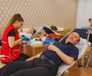 Kütahya İl Milli Eğitim Müdürlüğü personelinden kan bağışı kampanyasına destek