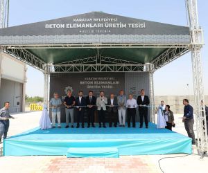 Karatay Belediyesi Beton Elemanları Üretim Tesisi açıldı