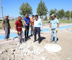 Başkan Arslan, Edremit için sahada