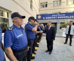 Ankara Emniyet Müdürlüğü görevine atanan Engin Dinç, Konya’ya veda etti