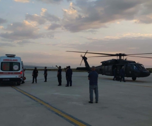 Van’da hamile kadın Skorsky helikopterle hastaneye ulaştırıldı