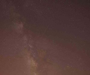 Meteor yağmuru Erciyes’te görsel şölen oluşturdu